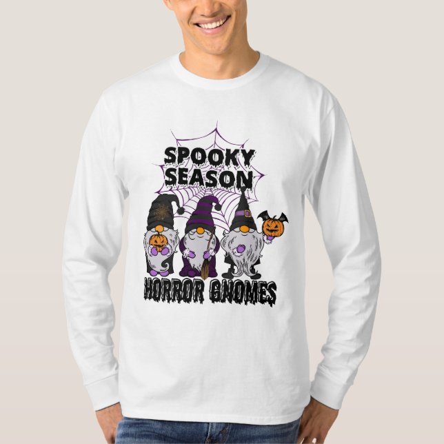 Spooky Squad Shirt| Gnomes Halloween T-Shirt (Front)