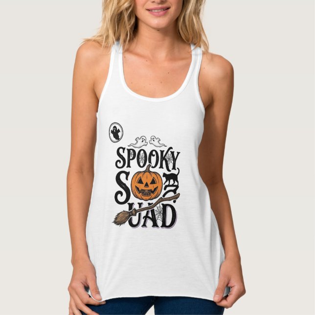 Spooky Squad Shirt Vintage Halloween Group Design_ (Front)