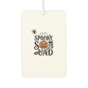 Spooky Squad Shirt Vintage Halloween Group Design_ Car Air Freshener