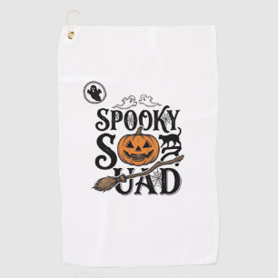 Spooky Squad Shirt Vintage Halloween Group Design_ Golf Towel