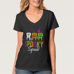 Spooky Squad Teeth Dental Dentist Witch Halloween T-Shirt