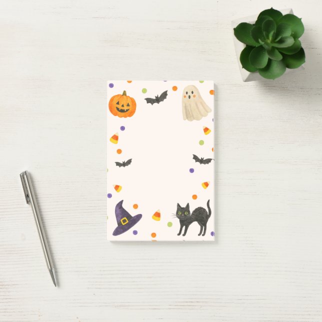 Spooky Stationery, Ghost & Pumpkin  Post-it Notes (Office)