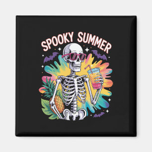 Spooky Summer Beach Vacation Magnet