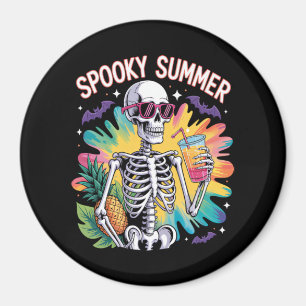 Spooky Summer Beach Vacation Magnet