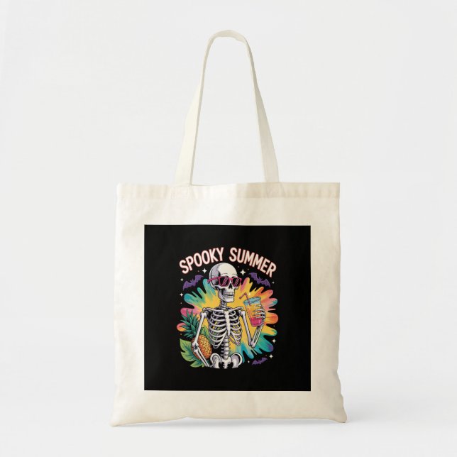 Spooky Summer Beach Vacation Tote Bag (Front)