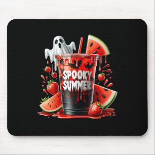 Spooky Summer Drinks Summerween Vibes Funny Summer Mouse Pad