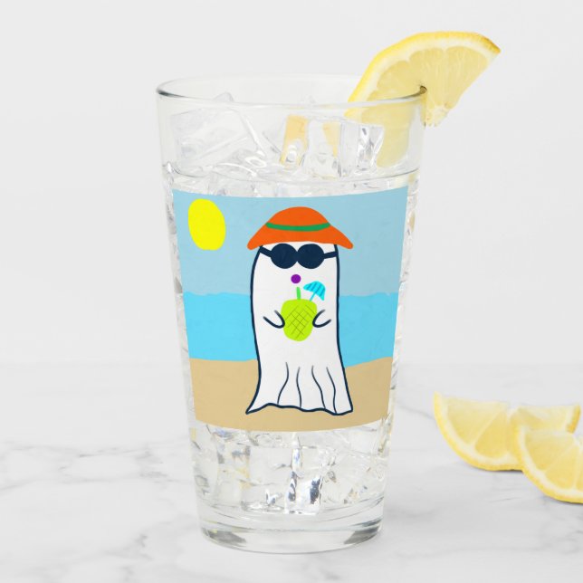 Spooky Summer Ghost on the Beach Glass (Back Ice)