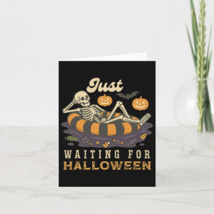 Spooky Summer Skeleton Just Waiting For Halloween Card