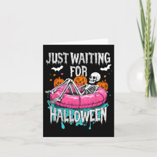 Spooky Summer Skeleton Just Waiting For Halloween  Card