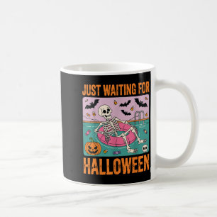 Spooky Summer Skeleton Just Waiting For Halloween Coffee Mug