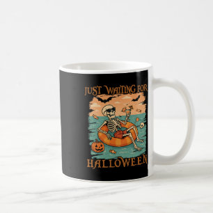 Spooky Summer Skeleton Just Waiting For Halloween  Coffee Mug