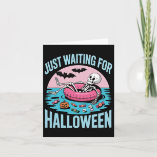 Spooky Summer Skeleton Just Waiting Kids 1 Card