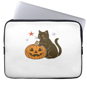 Spooky Sweet Halloween Kitty Classic T-Shirt Laptop Sleeve