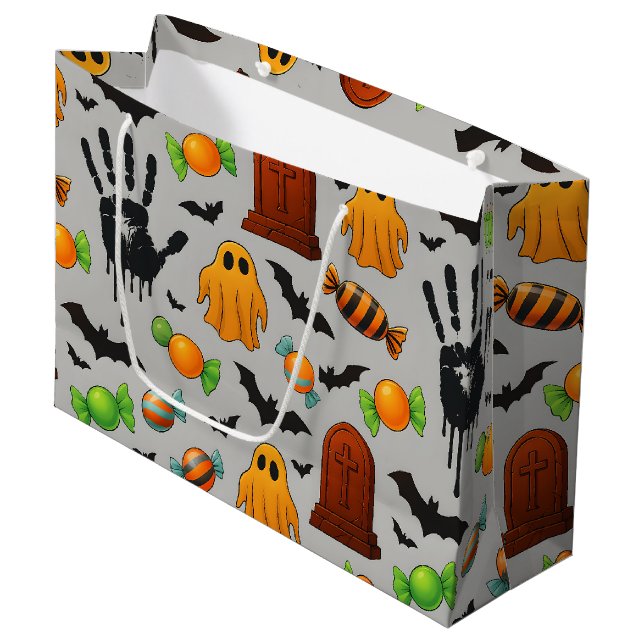 Spooky Sweets & Shadows Large Gift Bag (Front Angled)
