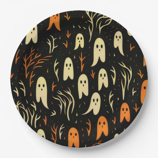 Spooky Tableware for Parties and Events Paper Plate (Front)