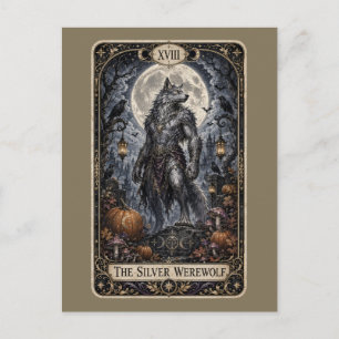 Spooky Tarot Holiday Postcard