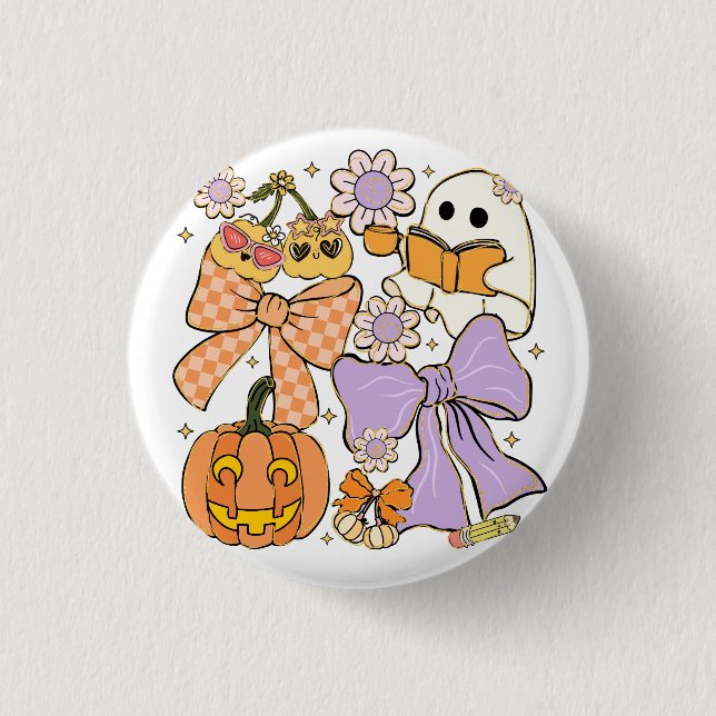 Spooky Teacher Halloween 3 Cm Round Badge (Front)