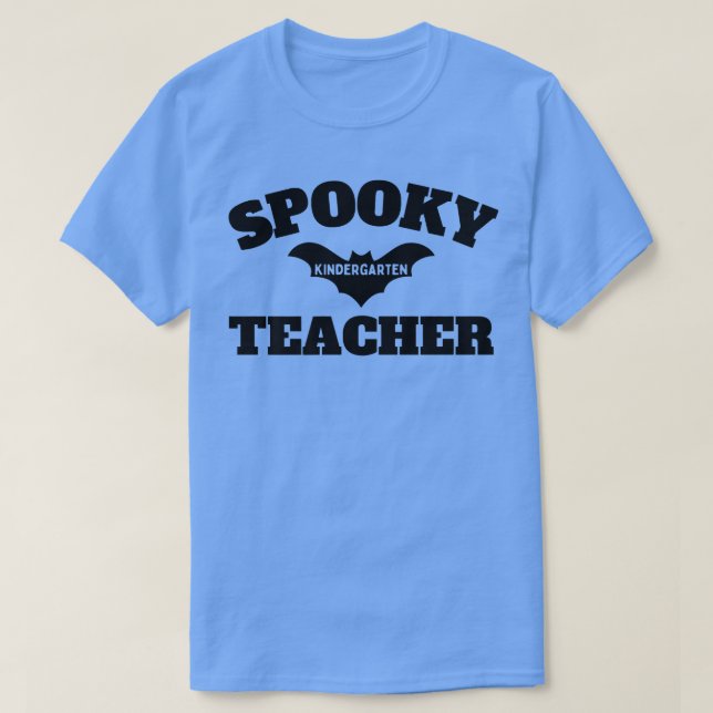 Spooky Teacher, Kindergarten Teacher Premium  T-Shirt (Design Front)