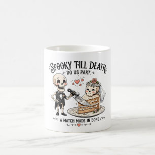 Spooky Till Death Do Us Part Wedding Invitation Coffee Mug