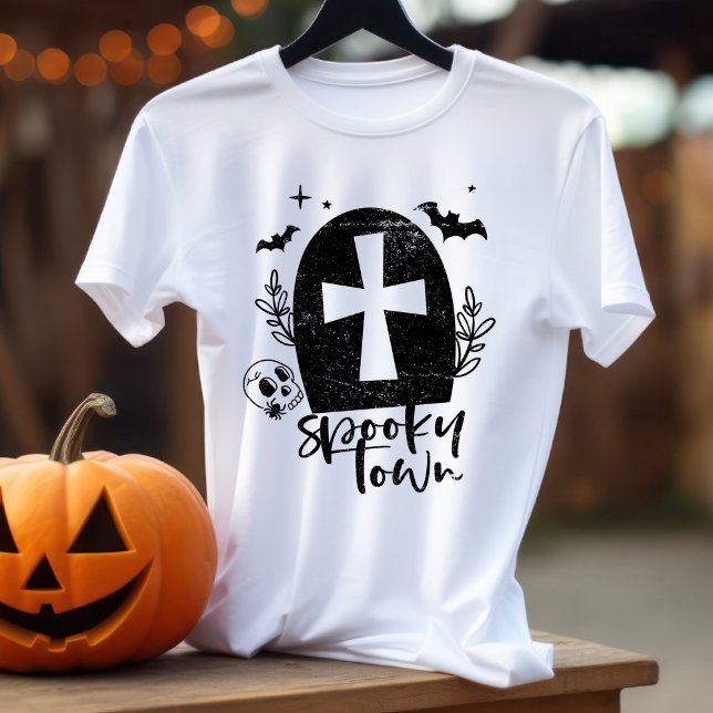 Spooky Town Halloween Tri-Blend Shirt (Creator Uploaded)