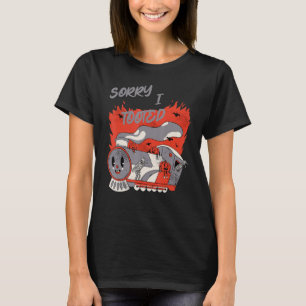 Spooky Train Sorry I Tooted Halloween Steam Locomo T-Shirt