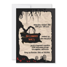 Spooky Tree - Halloween party invitation