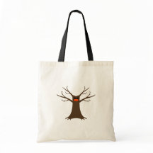 Spooky Tree Wearing A Face Mask Tote Bag