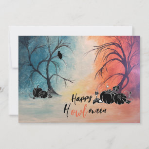 Spooky Trees Flat Note Card