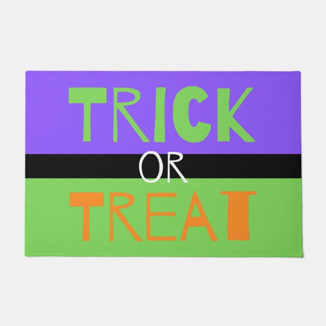 Spooky Trick or Treat Doormat (Front)