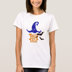 spooky trick or treat funny halloween shirt womens