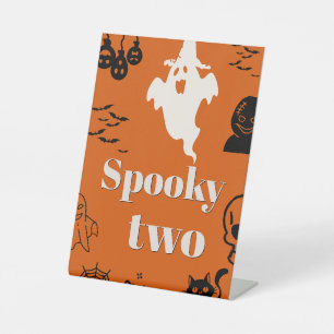 Spooky Two Birthday Pedestal Sign