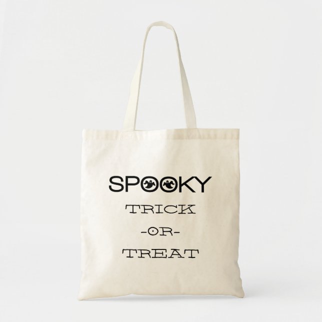Spooky Typography Halloween Bag (Front)