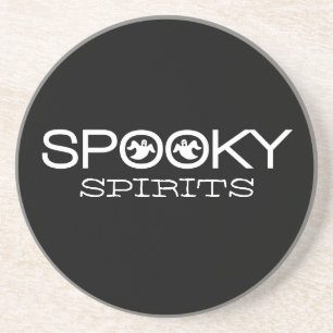 Spooky Typography Halloween Coaster
