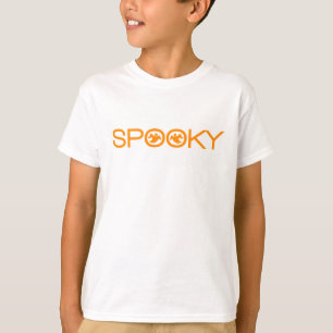 Spooky Typography Halloween Girl's Tee