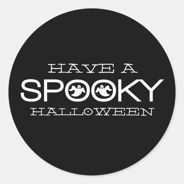 Spooky Typography Halloween Stickers (Front)