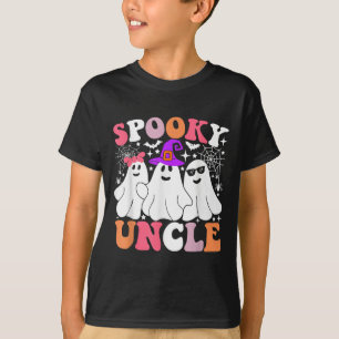 Spooky Uncle Funny Ghost Halloween Costume T-Shirt