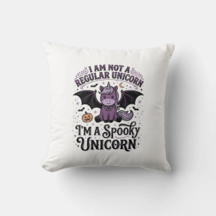 Spooky Unicorn Halloween Vintage Engraving Shirt_1 Cushion