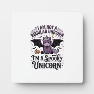 Spooky Unicorn Halloween Vintage Engraving Shirt_1 Plaque