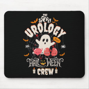 Spooky Urology Halloween Crew Cute Ghost Nurse Stu Mouse Pad