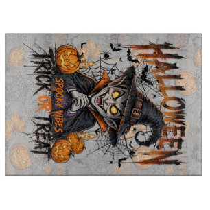 Spooky Vampire Halloween Cutting Board