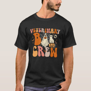 Spooky Veterinary Boo Crew Veterinarian Halloween T-Shirt