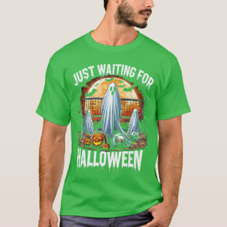 Spooky Vibe Skeleton Just Waiting For Halloween T-Shirt