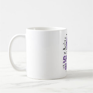 Spooky Vibes Bat Crescent Moon Halloween Coffee Mug