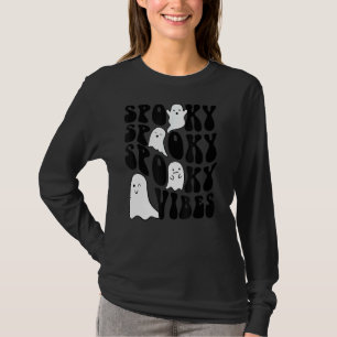 Spooky Vibes Boo Halloween Cute Ghost Boo T-Shirt