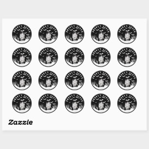 Spooky Vibes Classic Round Sticker