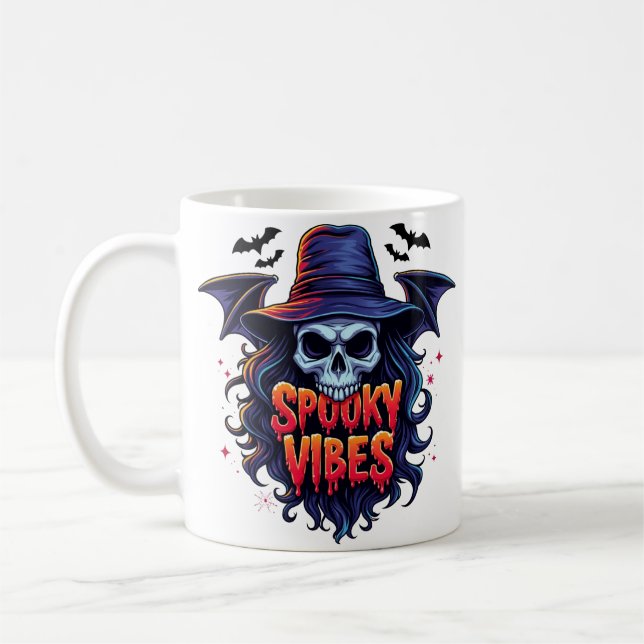 Spooky vibes coffee mug (Left)