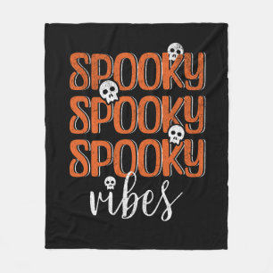 Spooky vibes fleece blanket