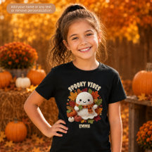 Spooky Vibes Ghost Personalised Kids Halloween