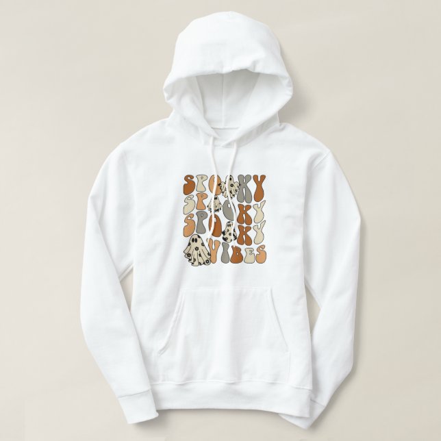Spooky Vibes Halloween Hoodie (Design Front)
