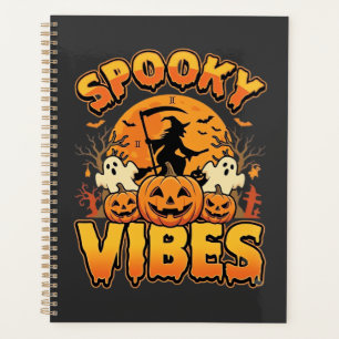 Spooky Vibes Halloween Pumpkin Witch Design_1 Planner